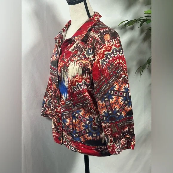 Chico's Multicolor Jacket - Picture 3 of 9